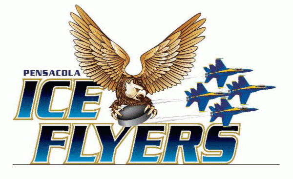 Pensacola Ice Flyers 2009 10-2011 12 Primary Logo iron on paper